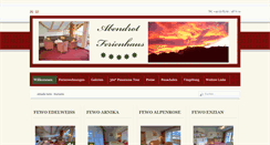 Desktop Screenshot of abendrot-ferienhaus.de